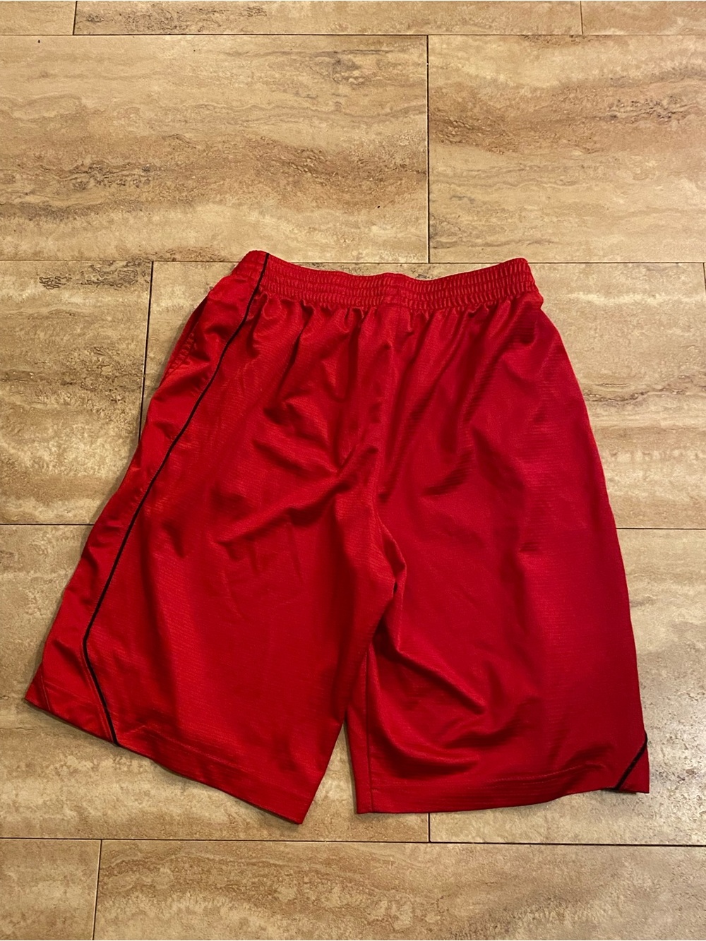 Nike Men’s Red Athletic Long Shorts Shiny Y2K - Picture 7 of 10